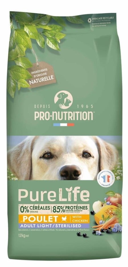 Pro Nutrition pure life adult light sterilized 12 kg