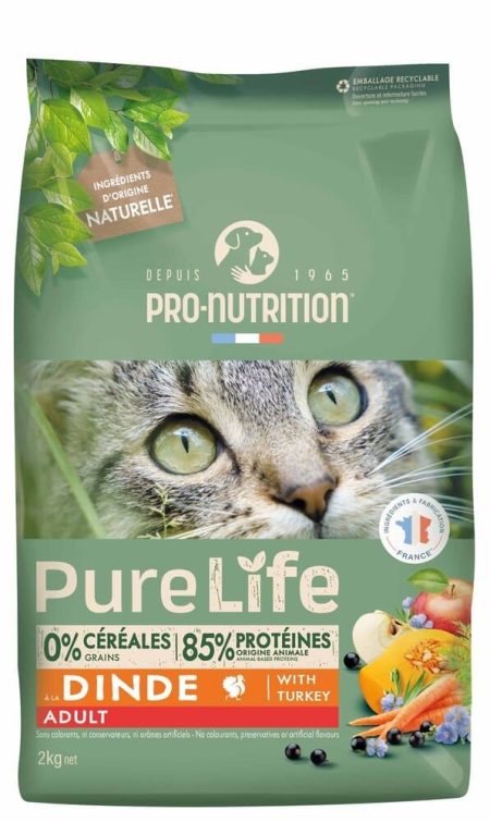 Pro Nutrition pure life cat adult with turkey 2 kg