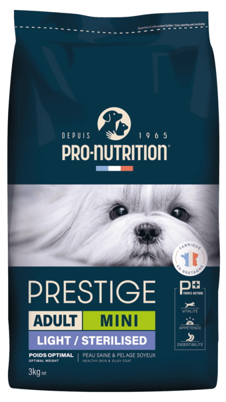 Pro Nutrition prestige dog mini adult light/stz 3 kg