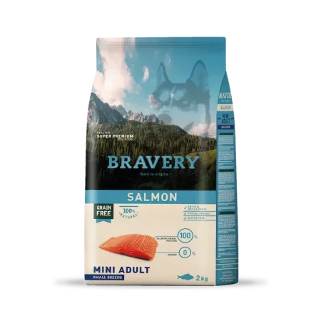Bravery mini adult salmon 2 kg