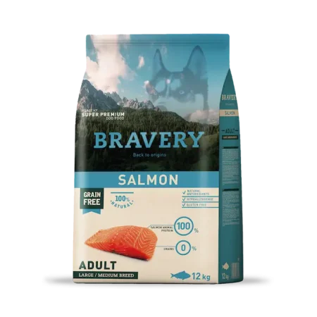 Bravery adult salmon larg/med 12 kg