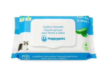 Toallitas humedas happypets 50u